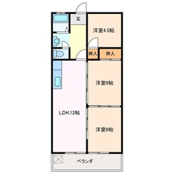 ロイヤルハイツ白子駅の物件間取画像